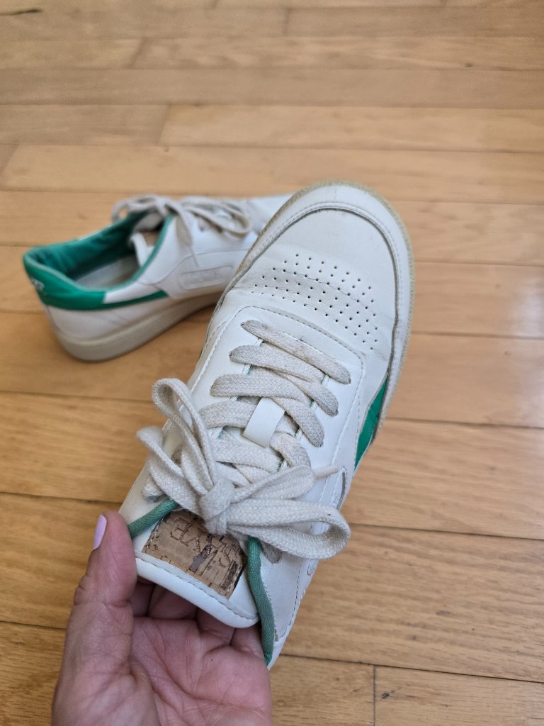 Saye | Modelo '89 Cream Green Retro Sporty Sneakers | Wms 7.5 — image 3 of 8